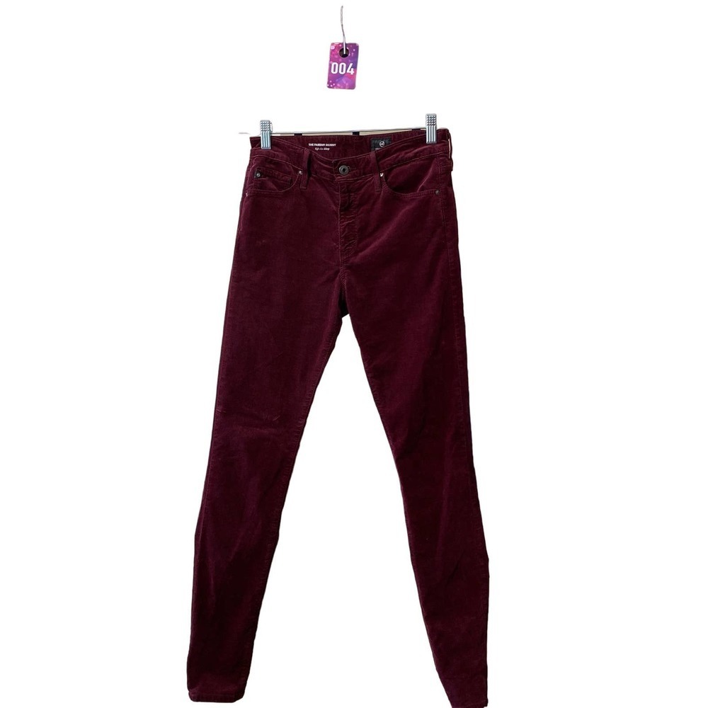 AG ADRIANO GOLDSCHMIED The Farrah High Rise Skinny Velvet Pants, X0597 - Picture 2 of 13